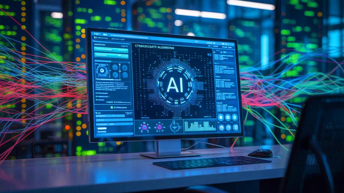 Illustration of AI autonomously executing a complex cyberattack.
