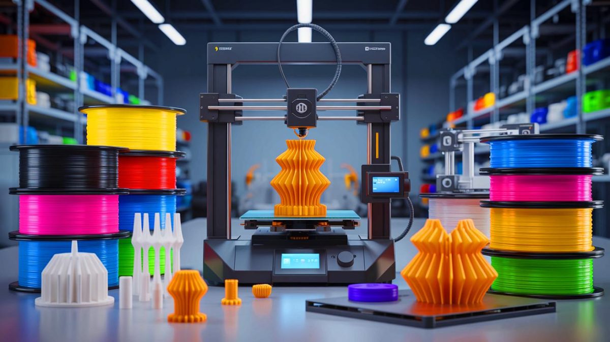 Chaos Erupts in Innovation War: US Tech Leaders Clash Over Stifling Market Tactics as Industry Faces Uncertain Future Illustration of the transformation in the 3D printing industry due to global competition and intellectual property challenges.