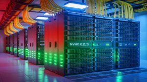 Illustration of the NVMe 2.3 technology advancements in data storage.