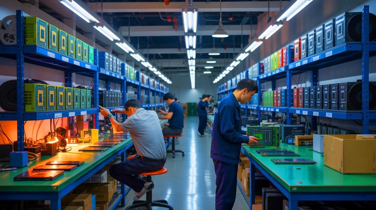 China’s Secret “AI Chip Black Market” Thrives as Nvidia’s $1 Billion Ban Leaves Thousands Without Support or Hope Illustration of China's underground repair market for banned Nvidia AI chips.