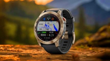 Illustration of the Garmin Fenix 8 Pro smartwatch with LTE connectivity and expanded inReach service capabilities.