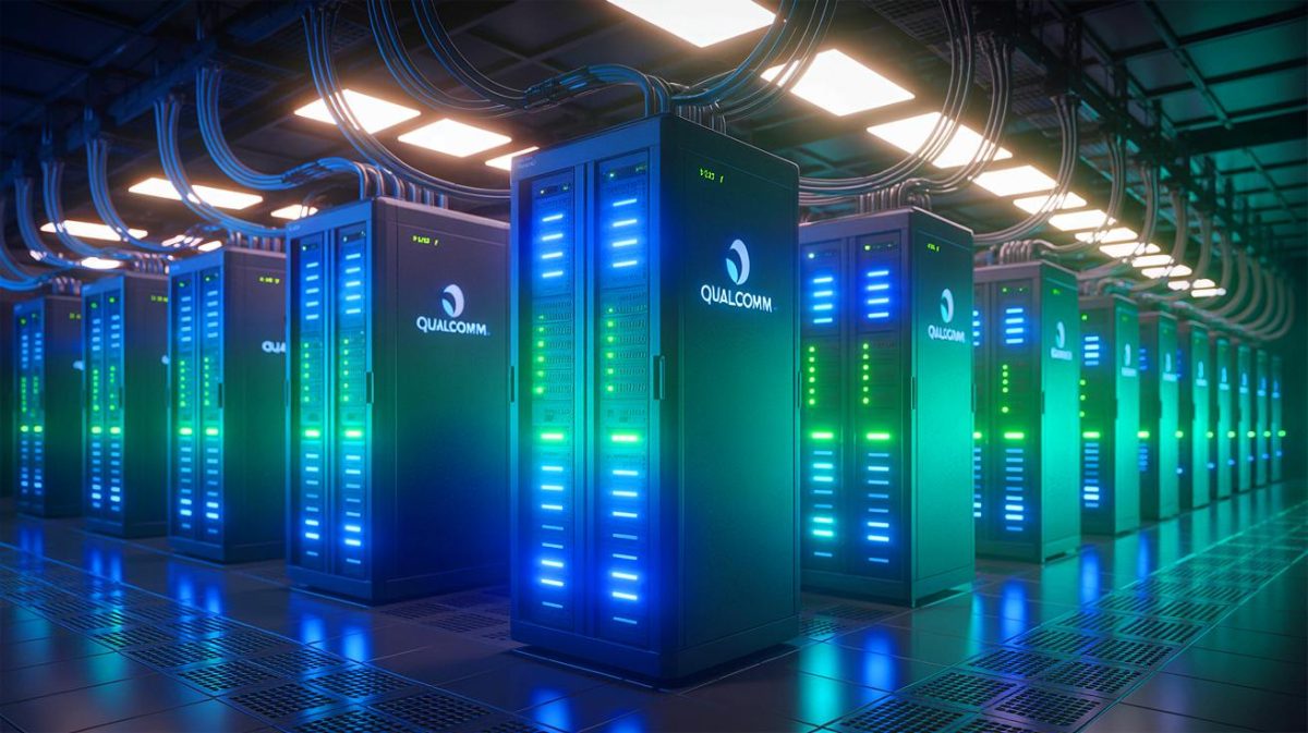 “Servers Are Breaching Like a Tsunami” : Qualcomm’s New CPUs Threaten to Overwhelm Unprepared Tech Giants and Trigger Industry Chaos Illustration of Qualcomm's potential shift into the data center market with new ARM-based CPUs and server infrastructure.