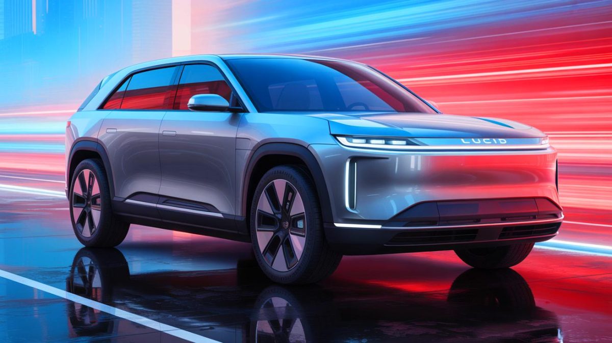 Lucid’s Revolutionary Update Unveils ‘Total Surveillance For Free’: Shocking New Feature Stuns EV Owners Nationwide Illustration of Lucid Motors' Gravity SUV showcasing advanced navigation and security features through the UX 3.3 software update.