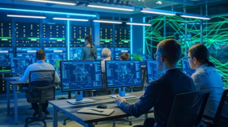 Illustration of Vietnam's National Credit Information Center facing a cyberattack investigation.