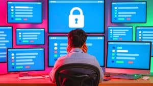 Illustration of a padlock symbolizing online account security and the risks of password reuse.